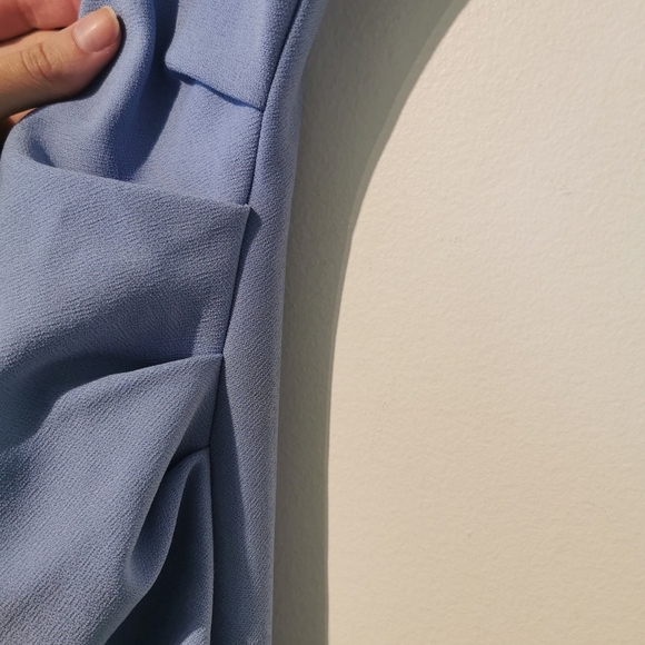 Bec & bridge blu minimalist S4 stretchy made in Australia Karina tuck midi dress - Picture 6 of 9